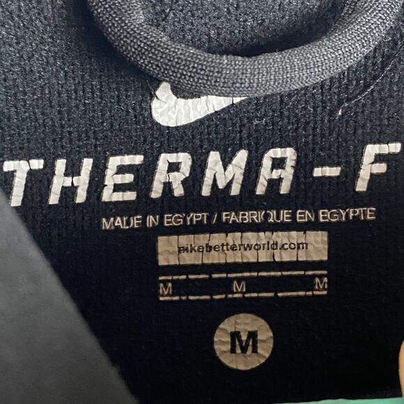 Nike Hoodie Therma-Fit Men's Medium Big Logo Graphic Pullover Sweatshirt - Picture 4 of 8